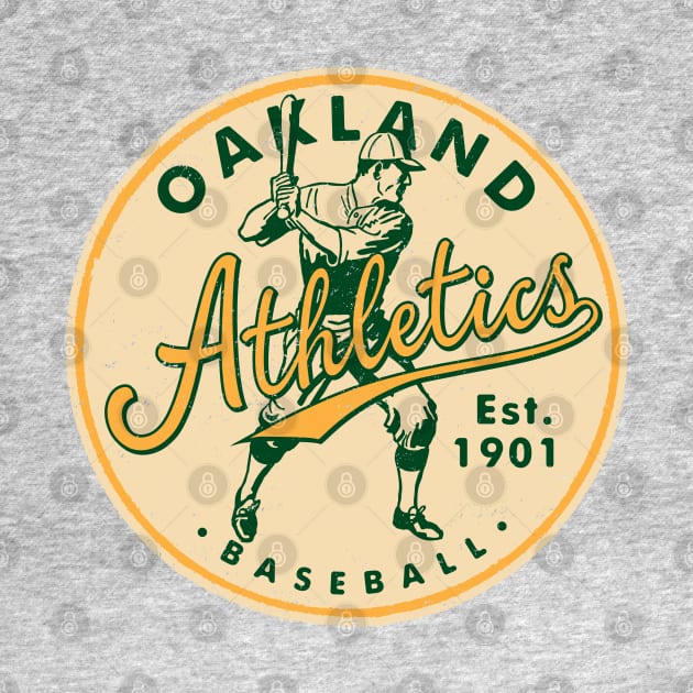 Retro Oakland A's by Buck Tee Originals by Buck Tee
